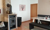 Essbereich, TV, Kamin, Sessel