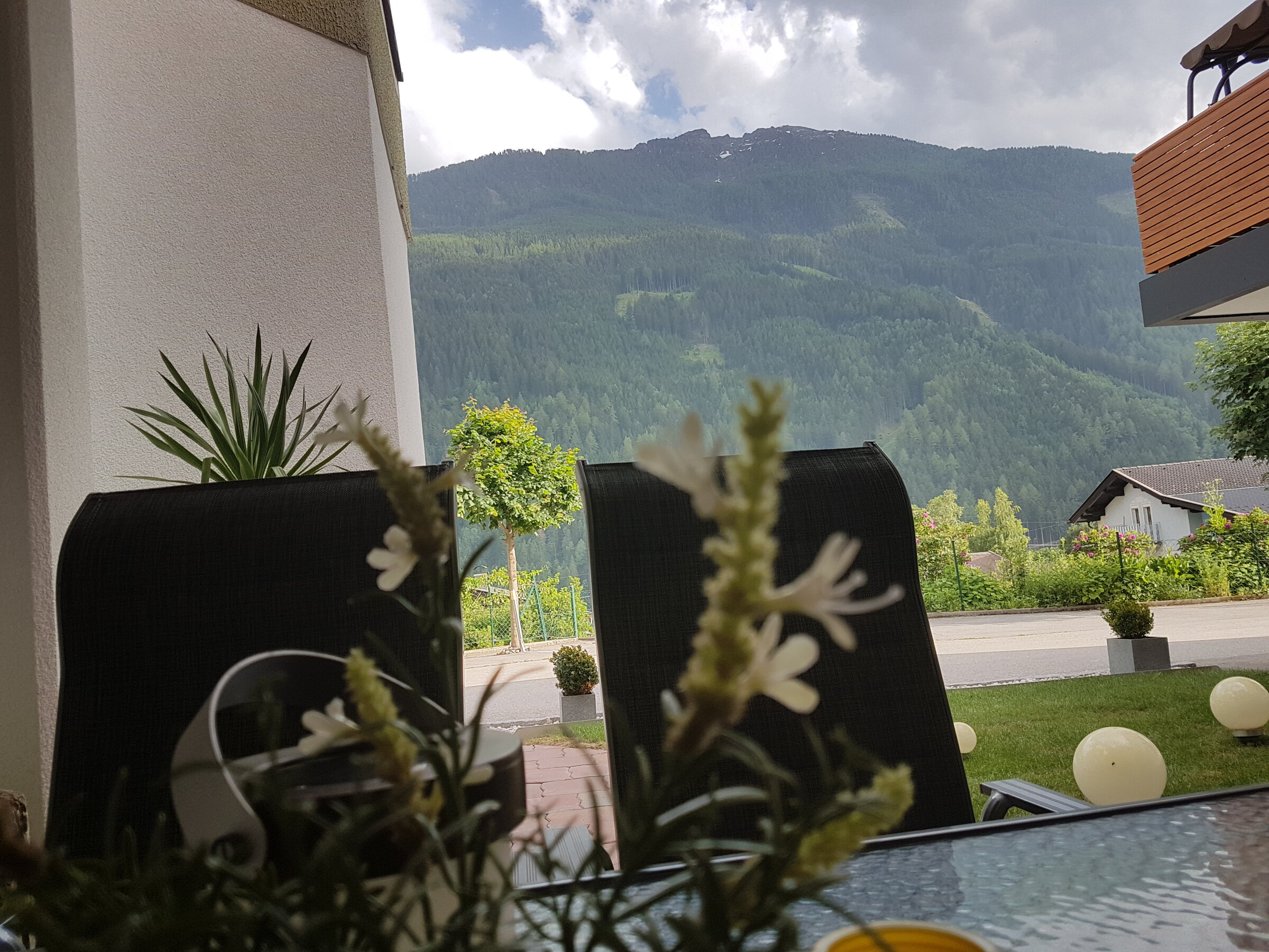 View to the south mountains