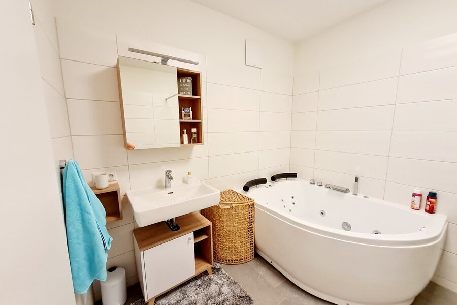 Badezimmer mit Whirpool und Dusche