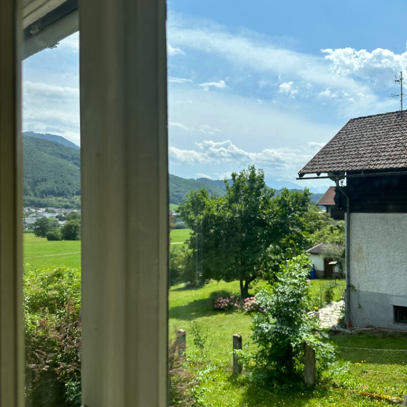 View on scenic mountains