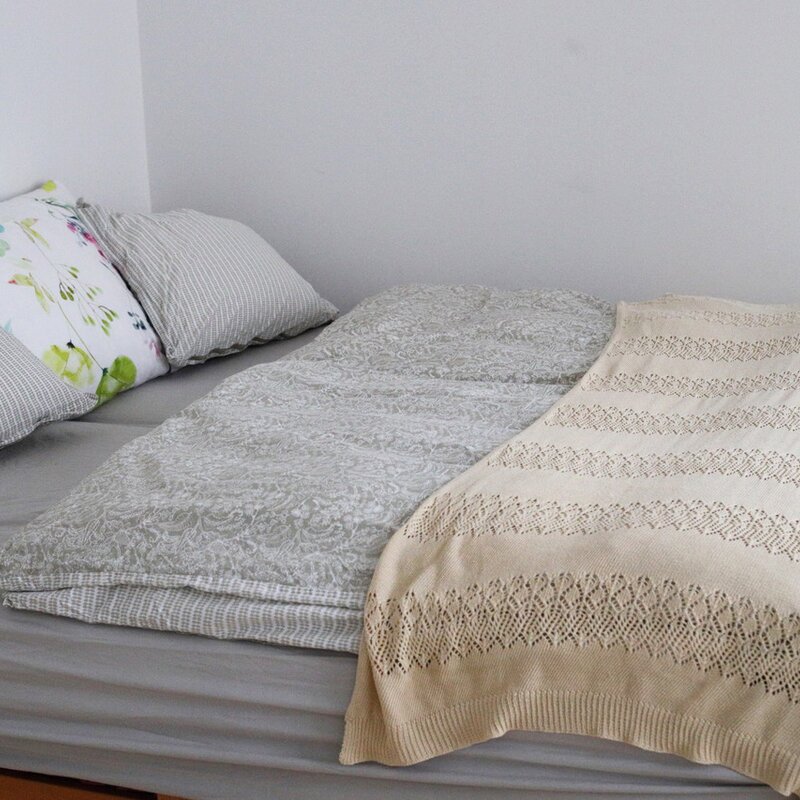 auf Wunsch ist dieses Doppelbett möglich