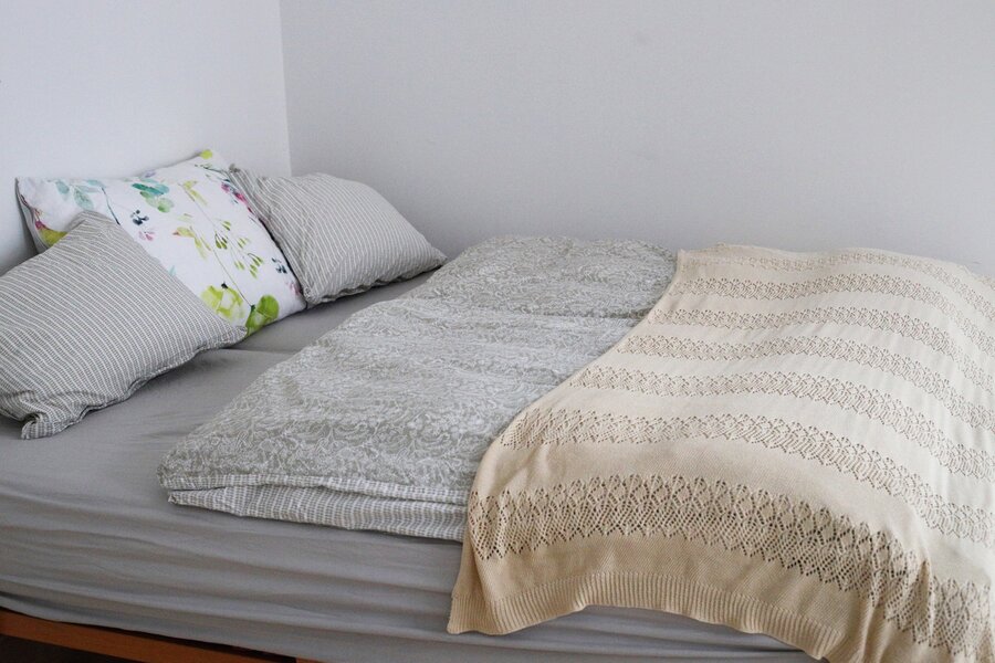 auf Wunsch ist dieses Doppelbett möglich