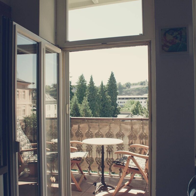 Blick auf den Balkon