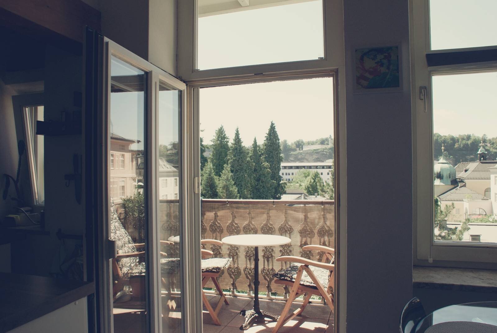 Blick auf den Balkon