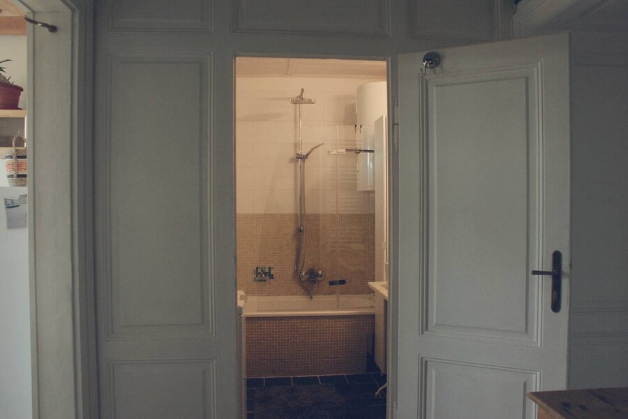 View in the bathroom
