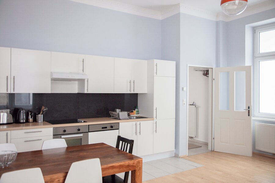 kitchen living Casa Sandrita Wien Neubau short term rental