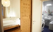 Bedroom, View to Bathroom