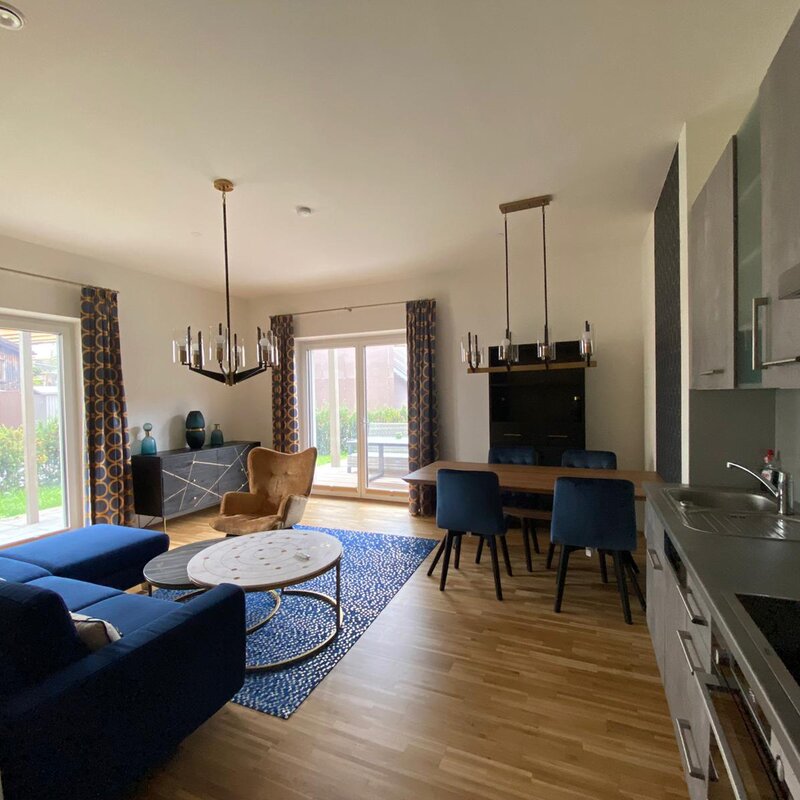 Living room + kitchen