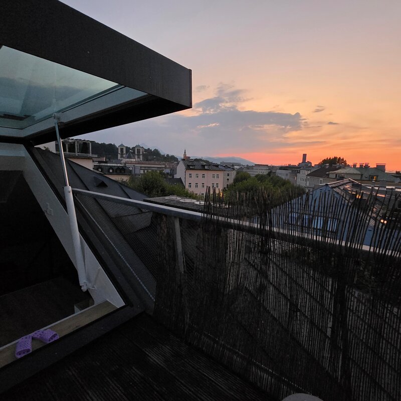 View from the top floor terrace