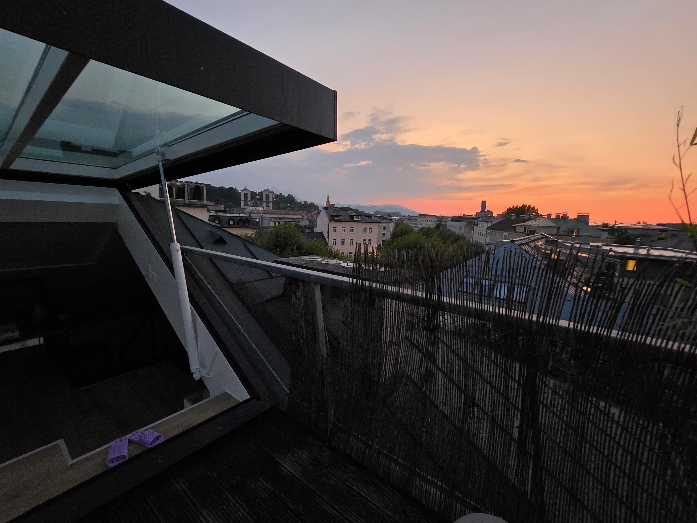 View from the top floor terrace