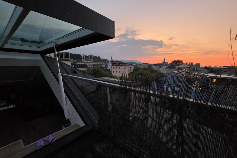 View from the top floor terrace