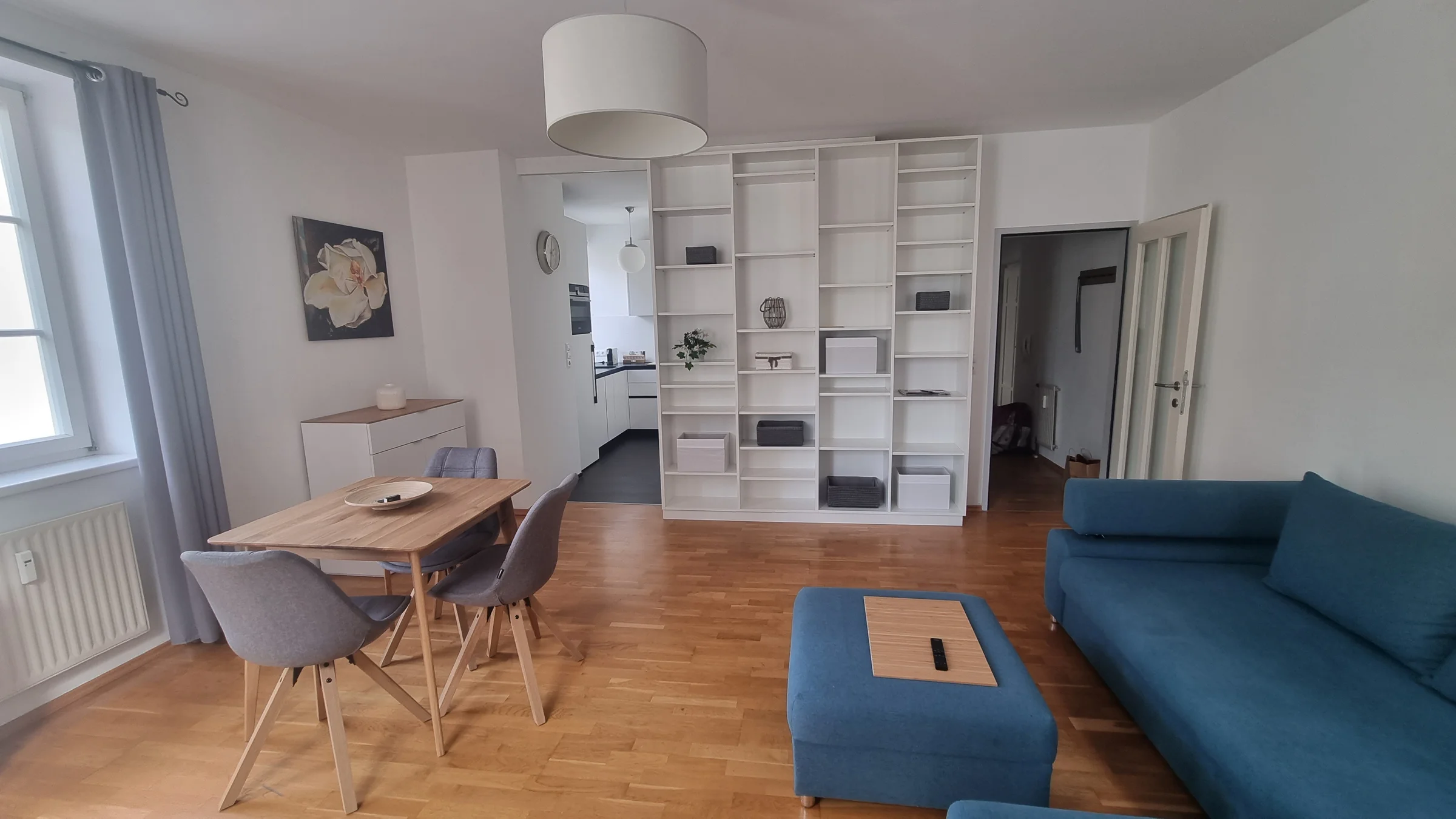 Living Room with Bookshelf