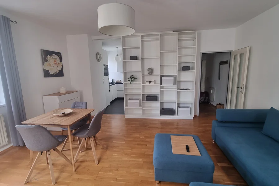 Living Room with Bookshelf