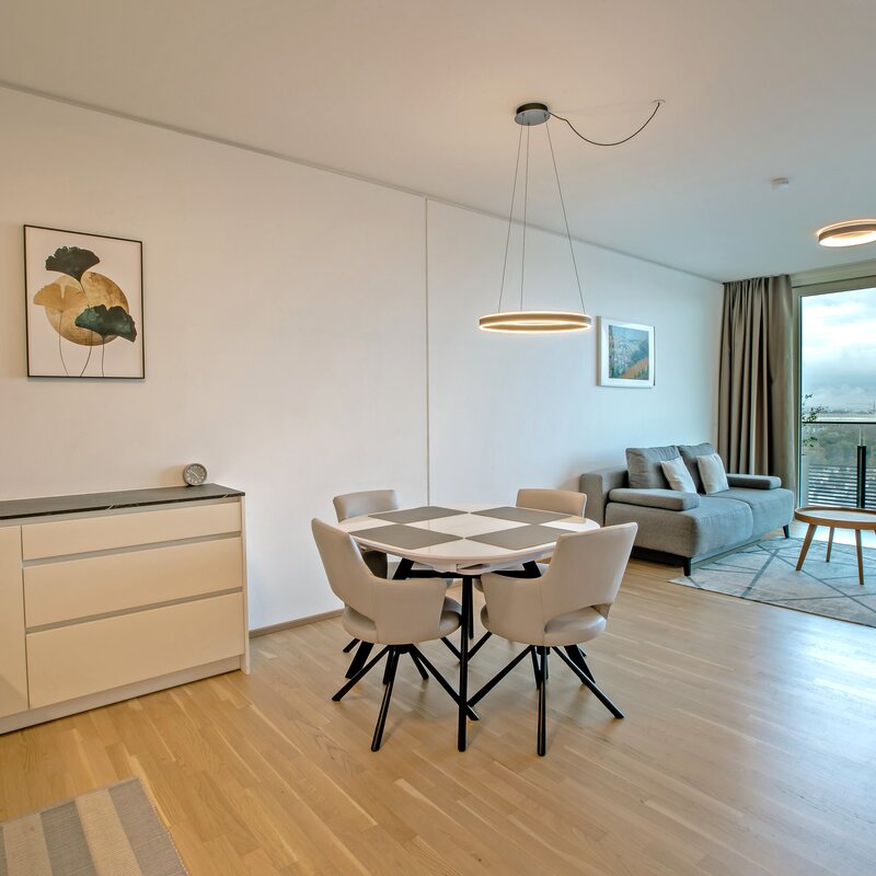 Deluxe Apartment with top view balcony and pool