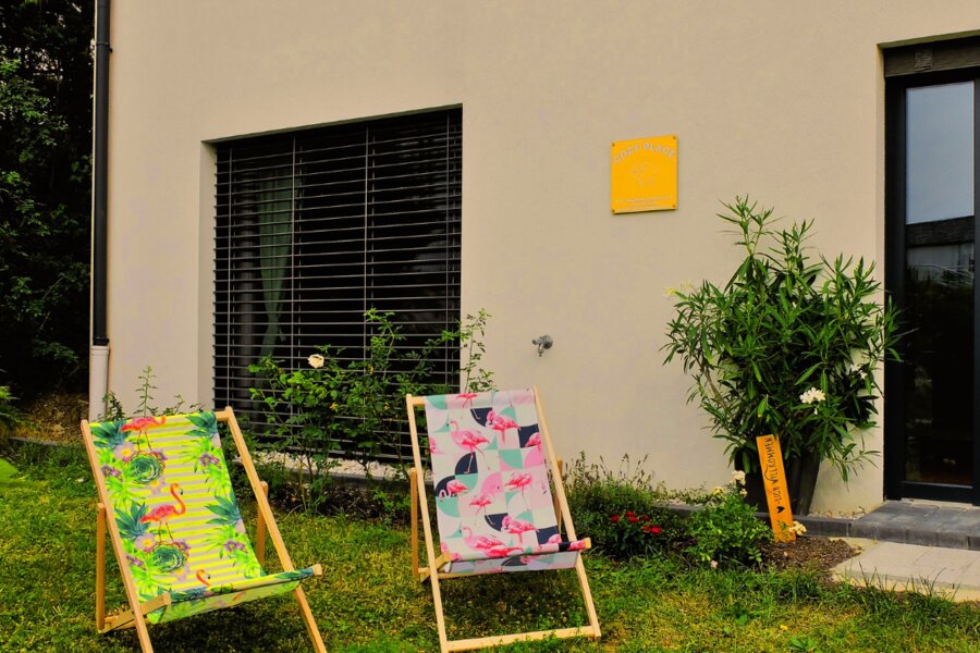 Garten - Flamingo-Liegestühle