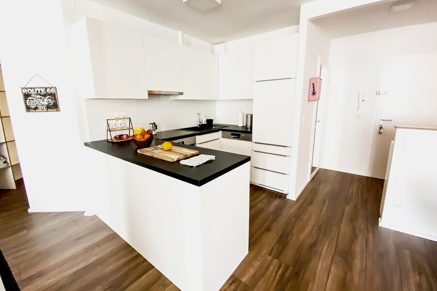 Komplett ausgestattete Küche