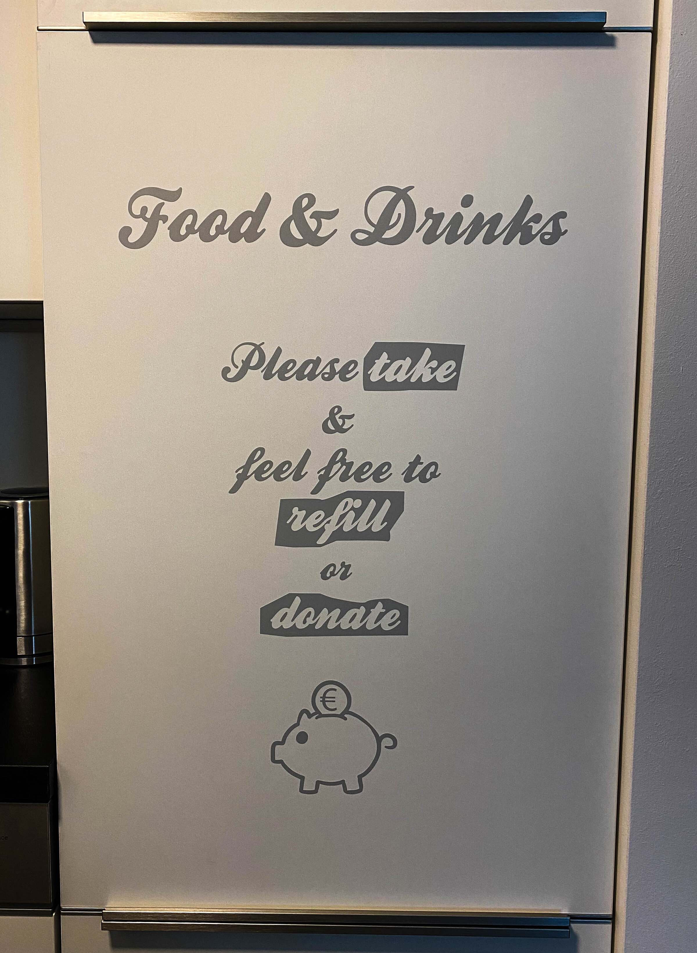 Kühlschrankpolitik - take & refill ;-D