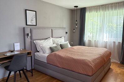 Schlafzimmer Boxspringbett | © Margit Beck