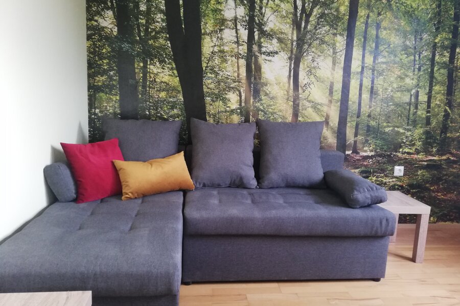 Wohnzimmer mit Schlafcouch | © Wolfgang Müller