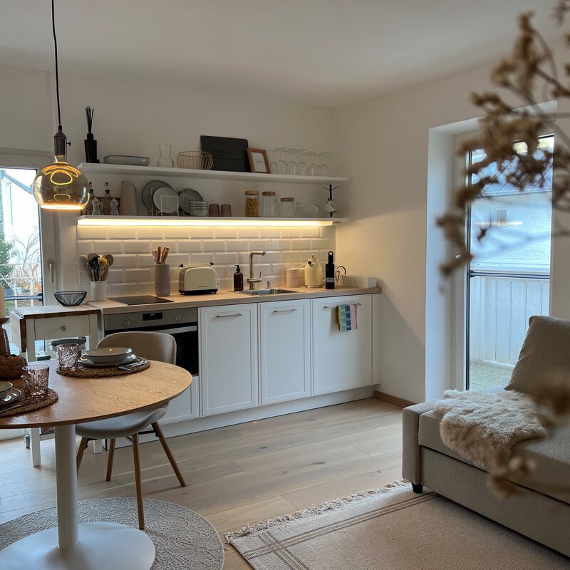 Wohnzimmer,Küche,Essbereich im Obergeschoss