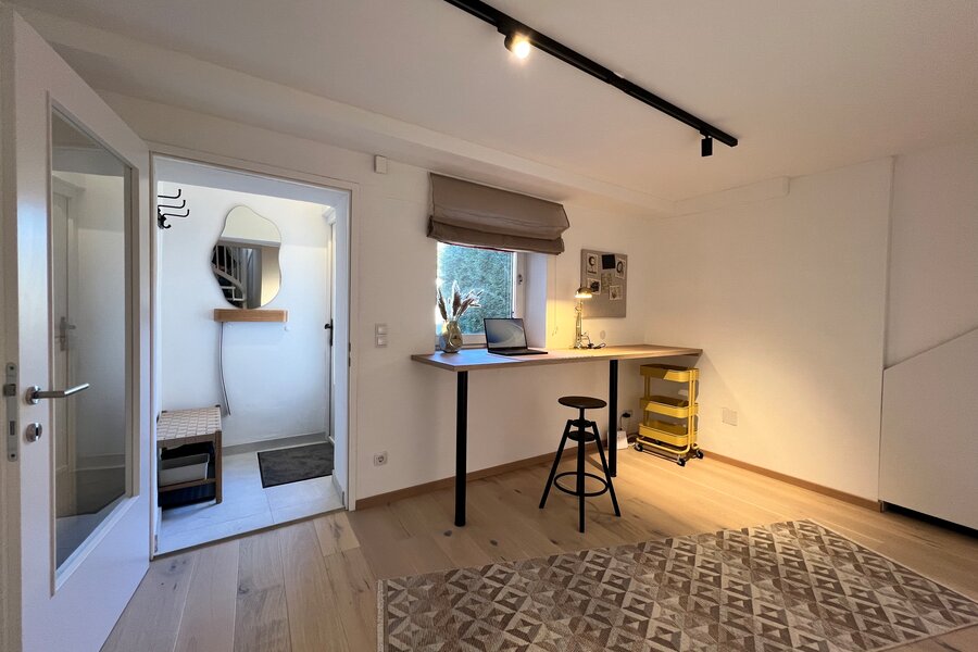 Arbeitsplatz im Ergeschoss