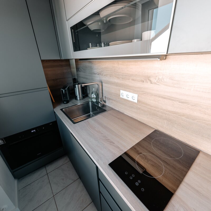 Neue moderne Küche mit Top-Ausstattung.