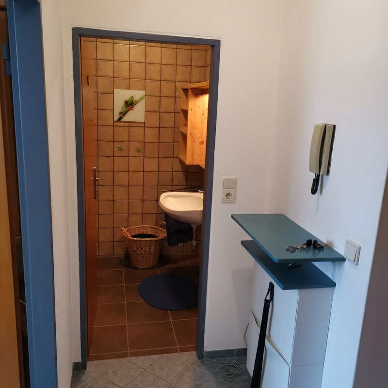 Blick Richtung Badezimmer