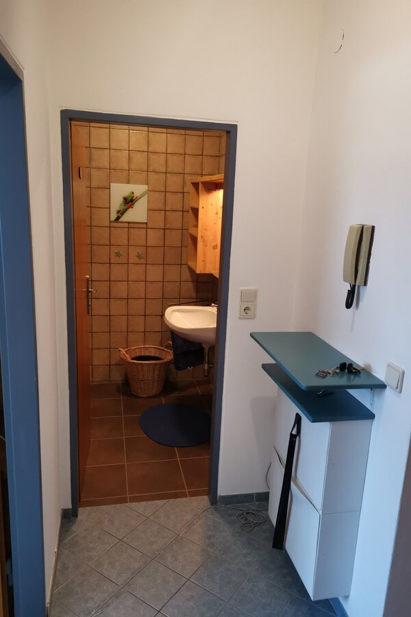 Blick Richtung Badezimmer