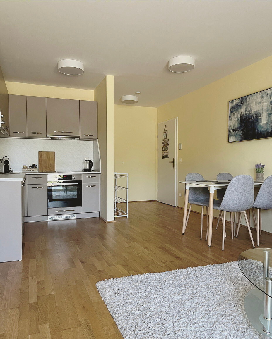 Wohnzimmer Blick zur Eingangstür