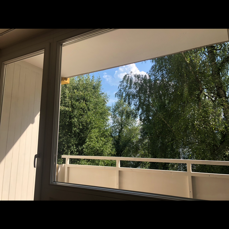 Blick vom Balkon