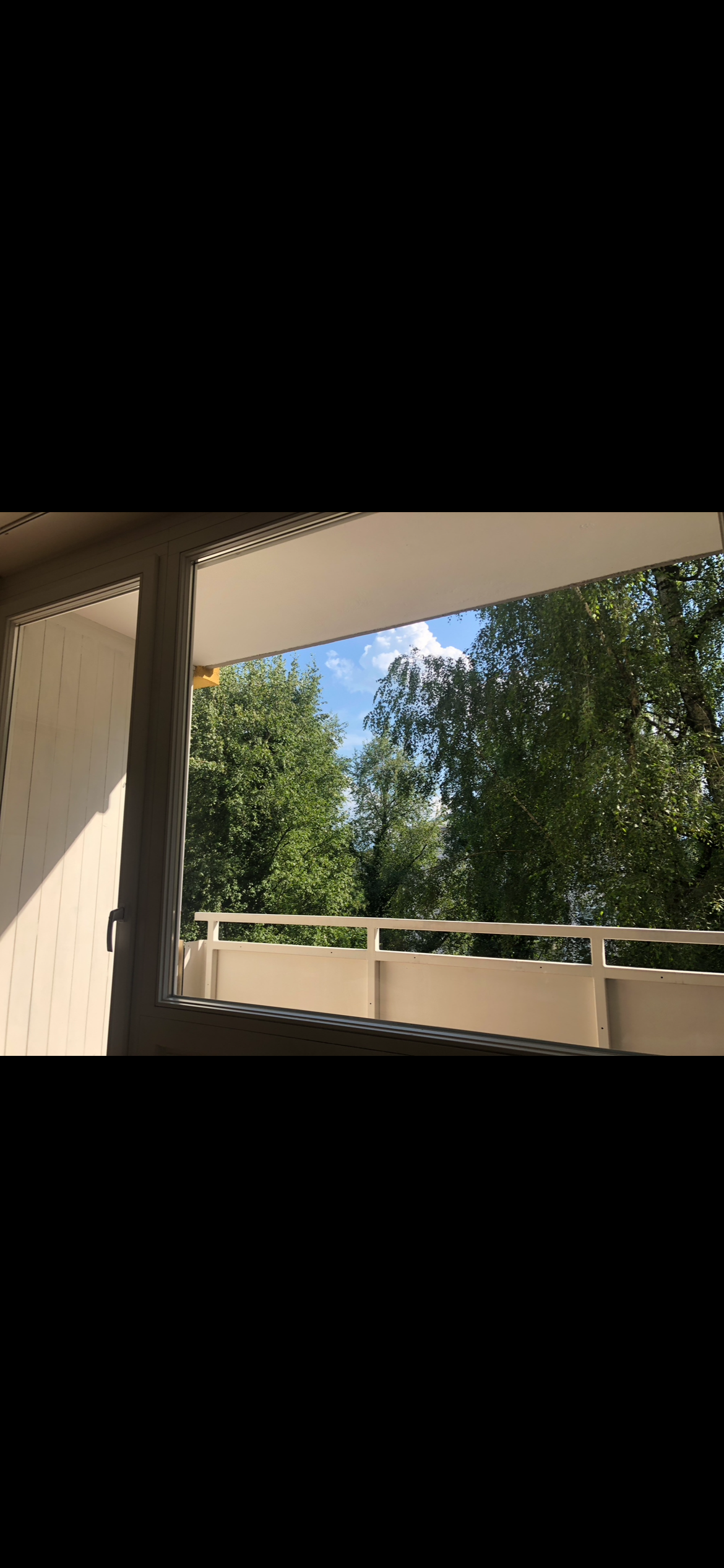 Blick vom Balkon