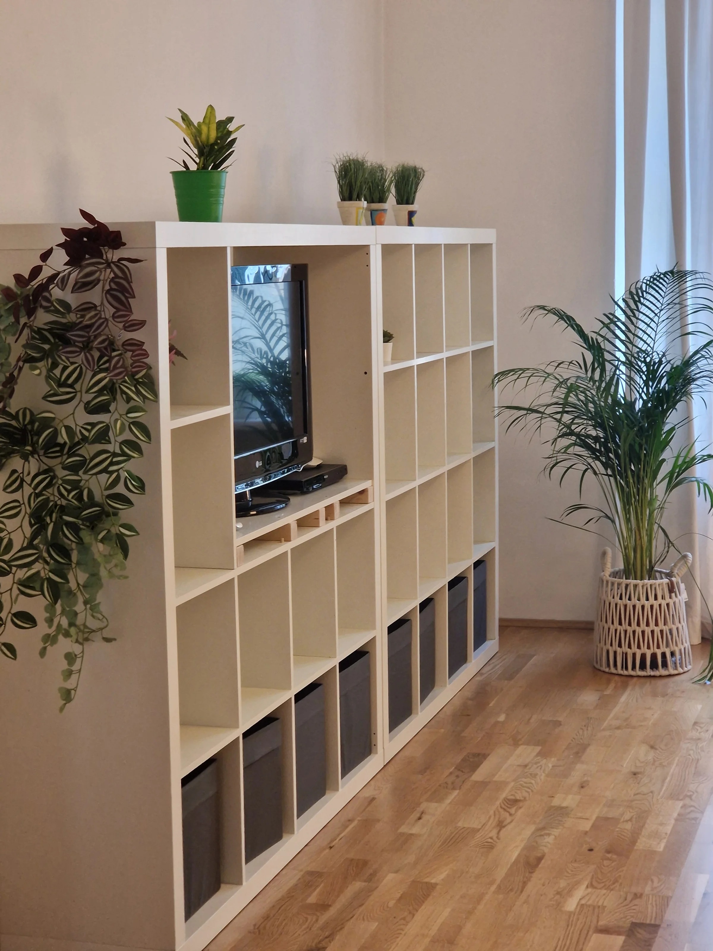 Wohnzimmer mit TV + DVD