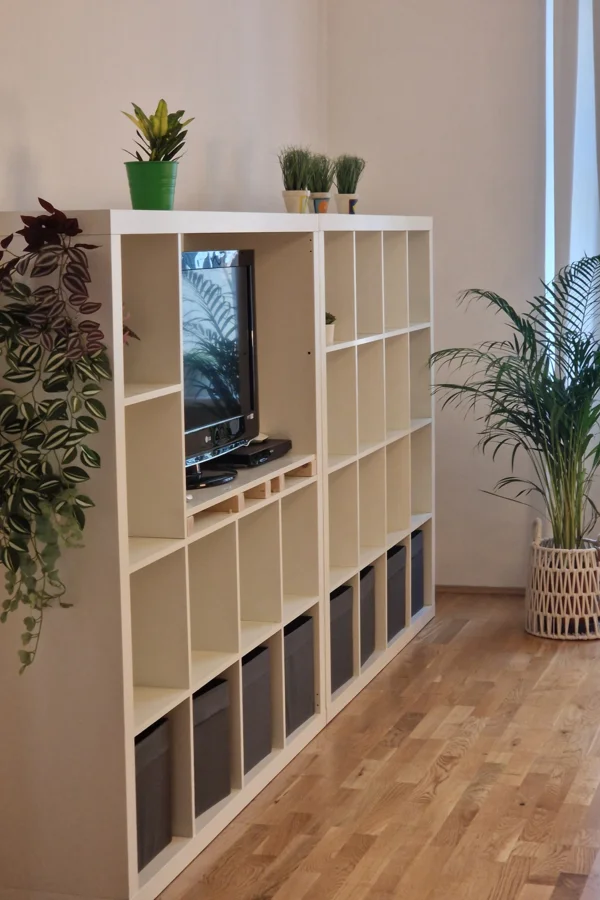 Wohnzimmer mit TV + DVD