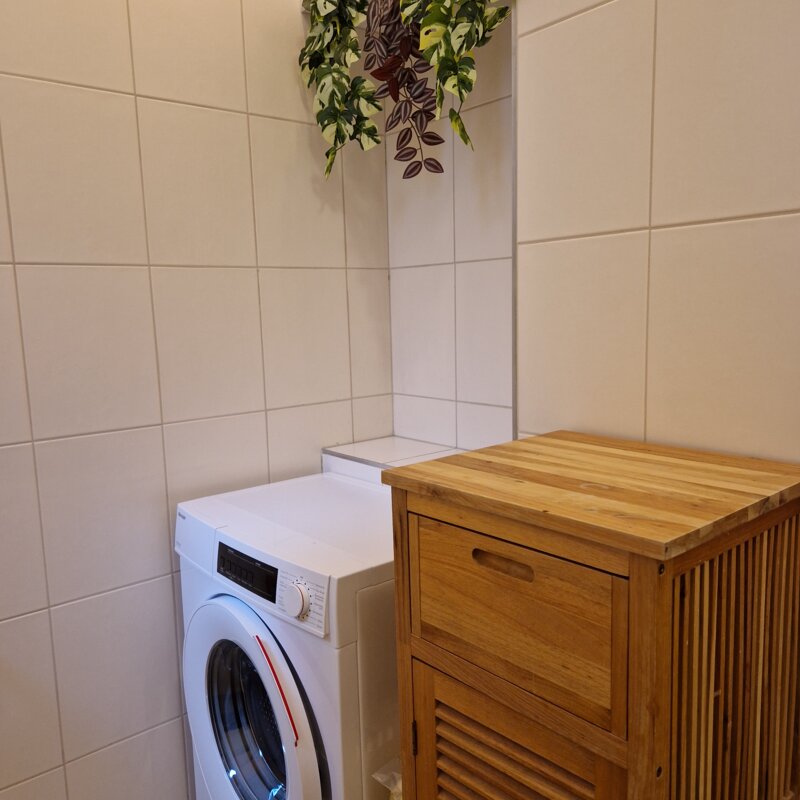 bathroom with washingmachine