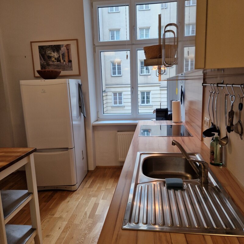 kitchen with view