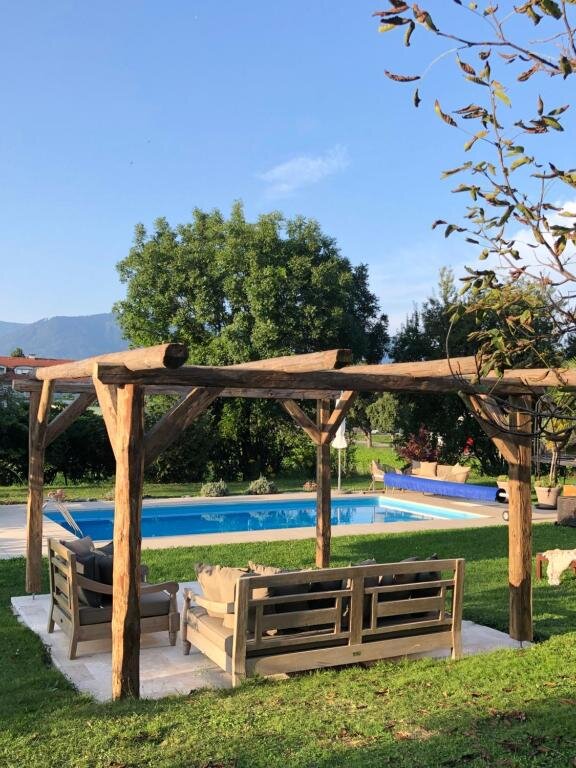 The huge garden invites you to relax and breath!