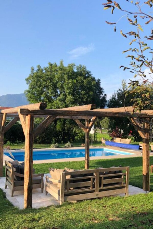 The huge garden invites you to relax and breath!