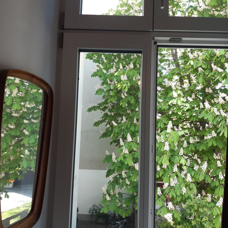 Schlafzimmerausblick