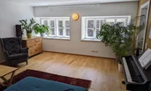 Wohnzimmer mit E-piano