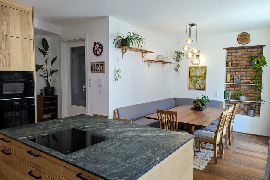 Kitchen with dining area