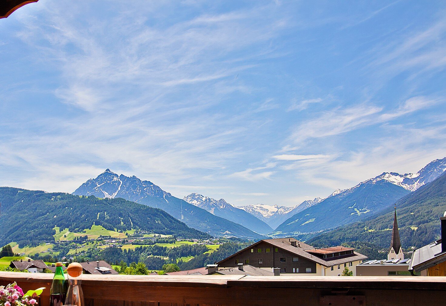 Balcony with panoramic view