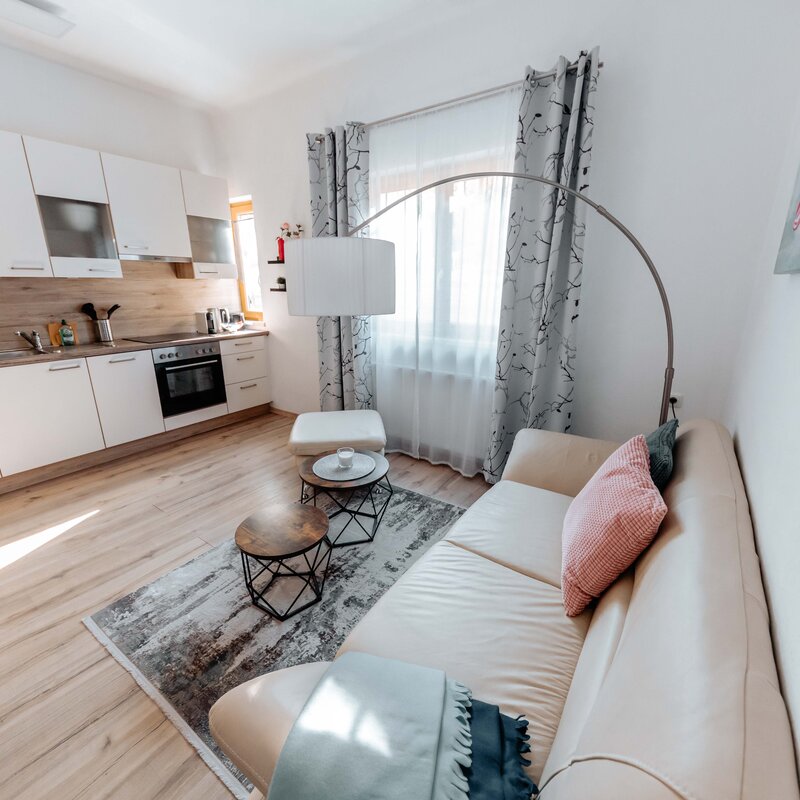 Wohnzimmer - 3-Zimmerwohnung in Salzburg-Gnigl Kurzzeitmiete