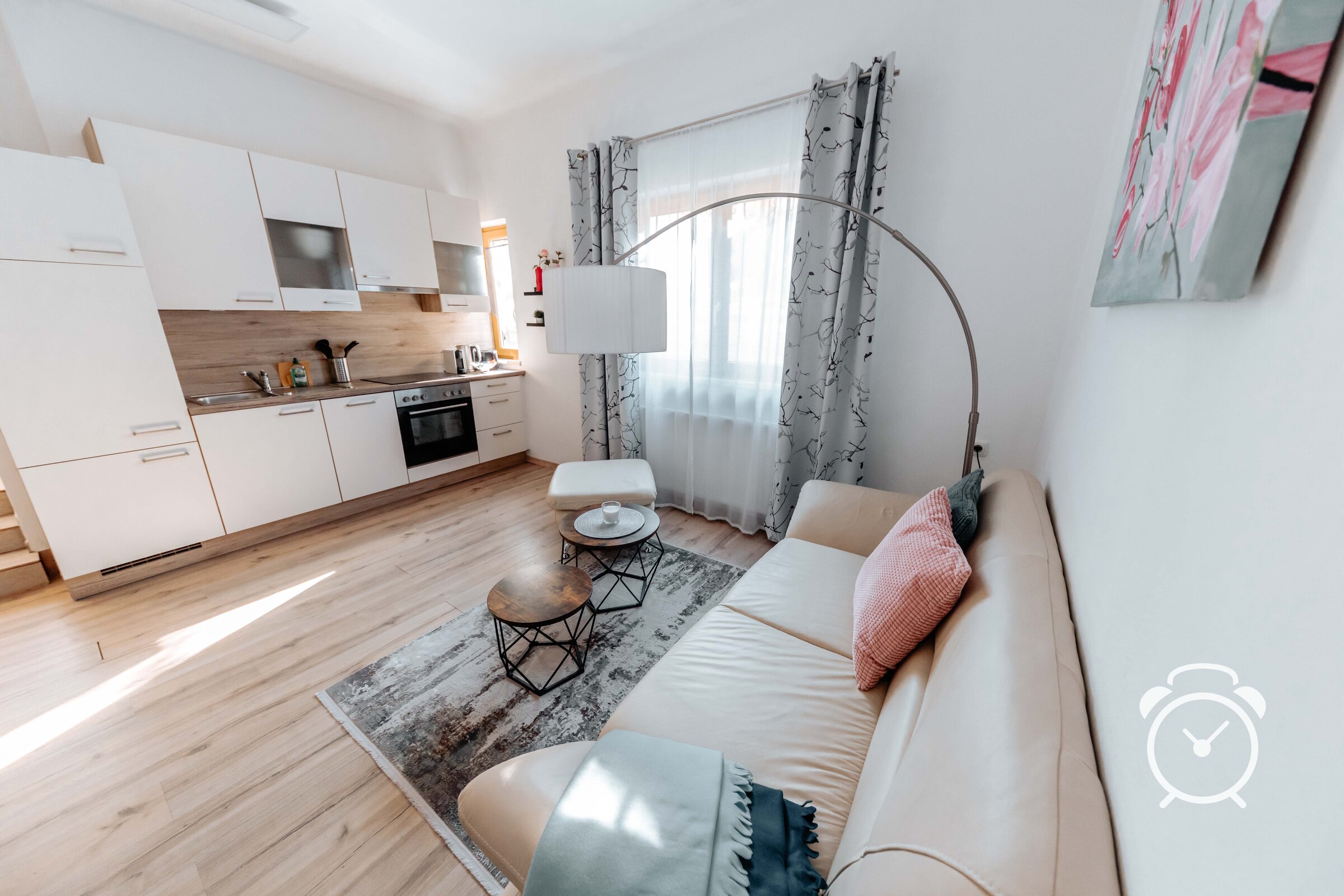 Wohnzimmer - 3-Zimmerwohnung in Salzburg-Gnigl Kurzzeitmiete