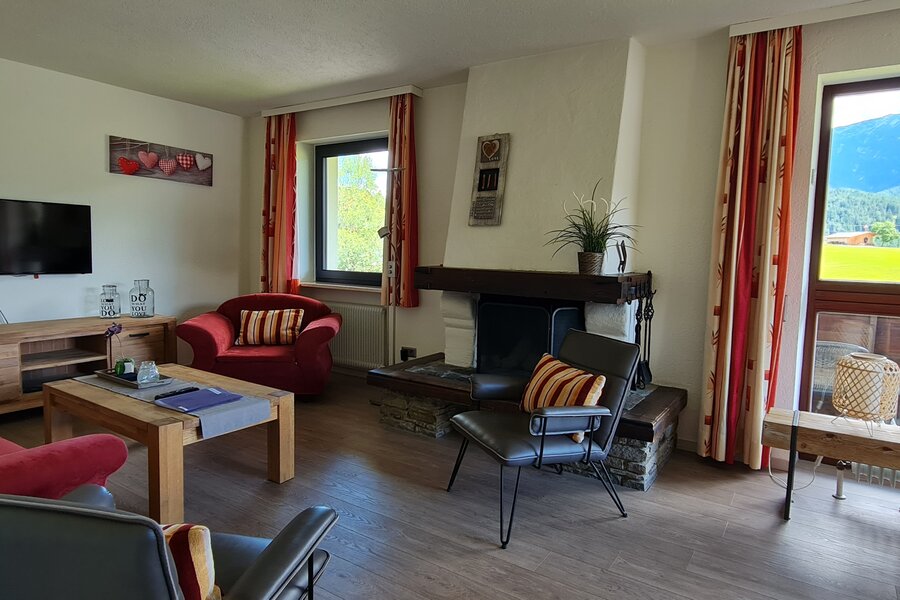 mit Aussicht und offenen Kamin | © Kazza