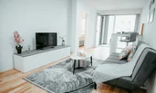 View from the corner of the sofa to the dresser with the TV | © All rights reserved