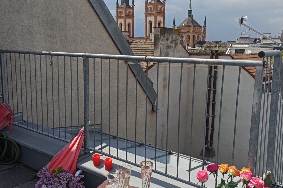 Blick von der Dachterasse