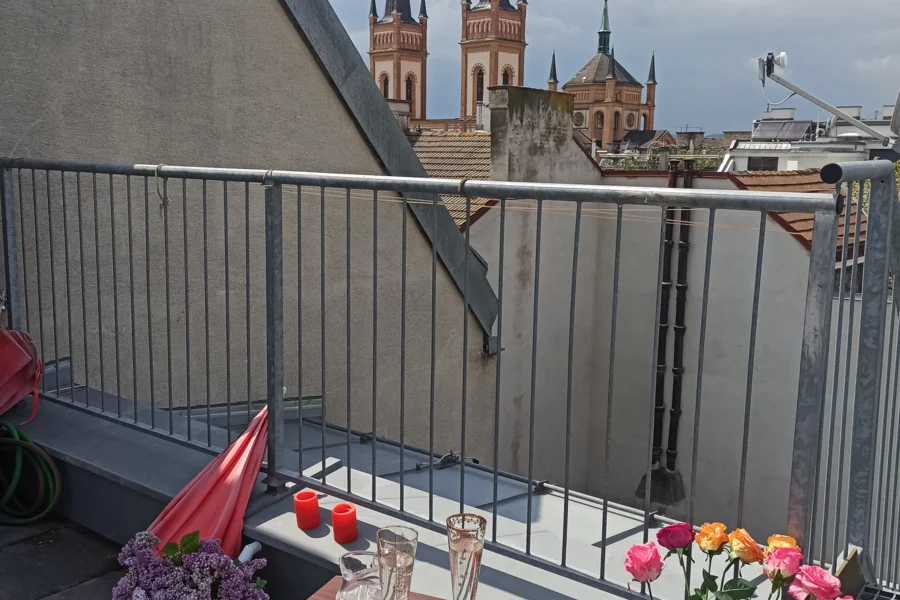 Blick von der Dachterasse