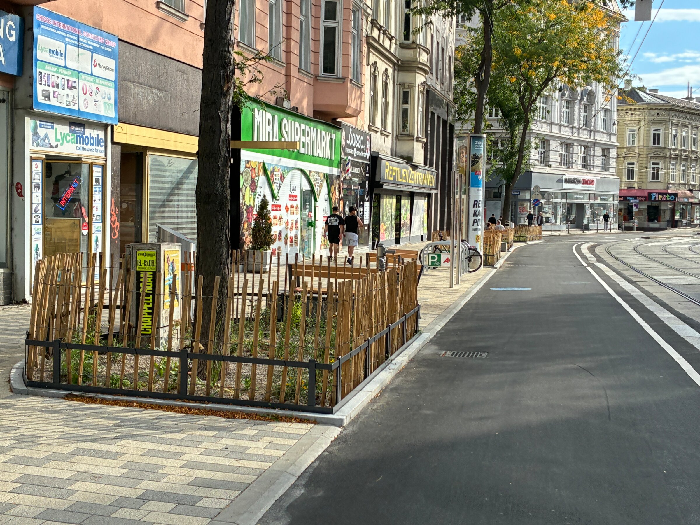 Mariahilfer Straße ist seit 2025 verkehrsberuhigt - Radweg ist direkt vor Tür