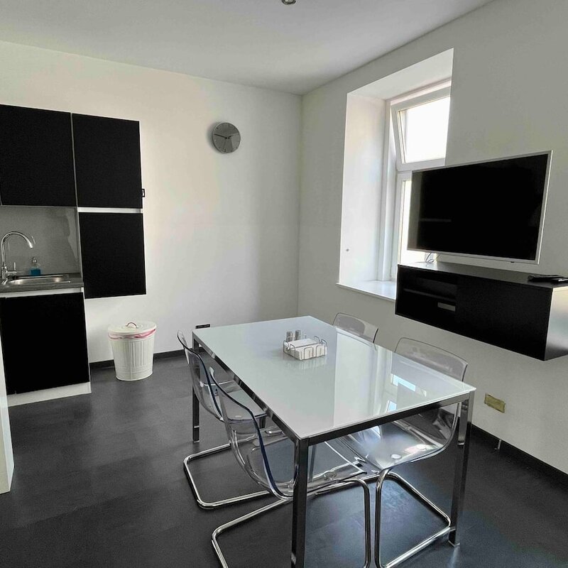 Dining table in the eat-in kitchen