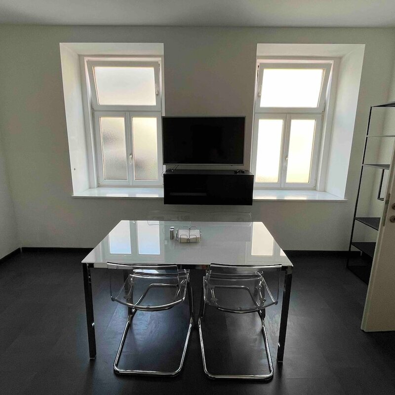 Dining table in the eat-in kitchen